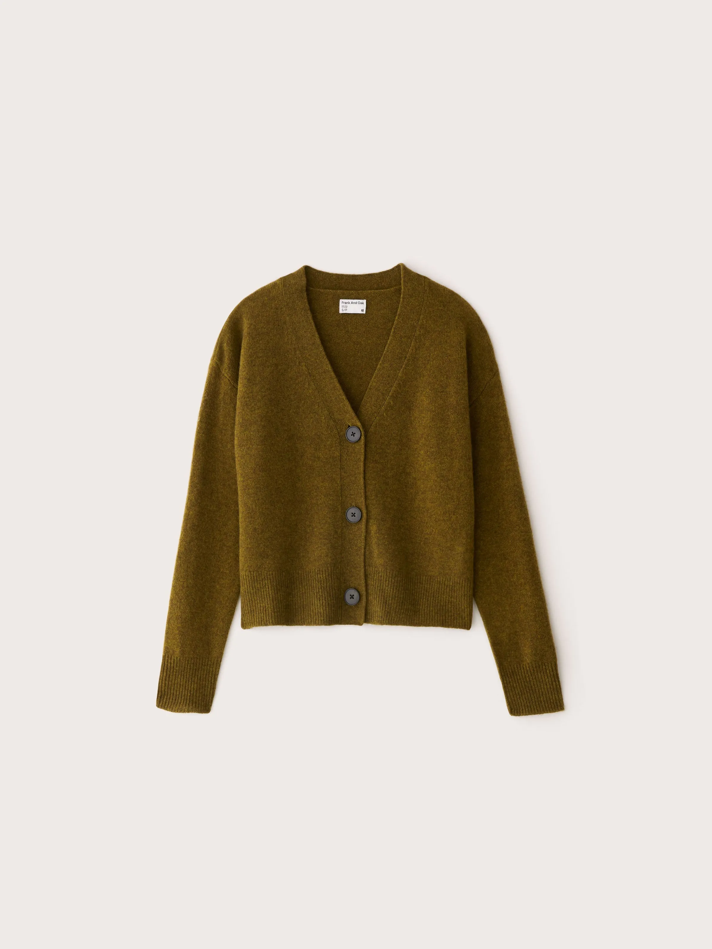 The Yak Wool Cardigan in Olive