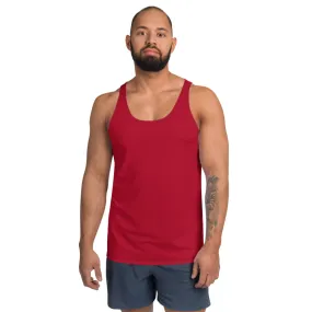 Unisex Tank Top Red and Black