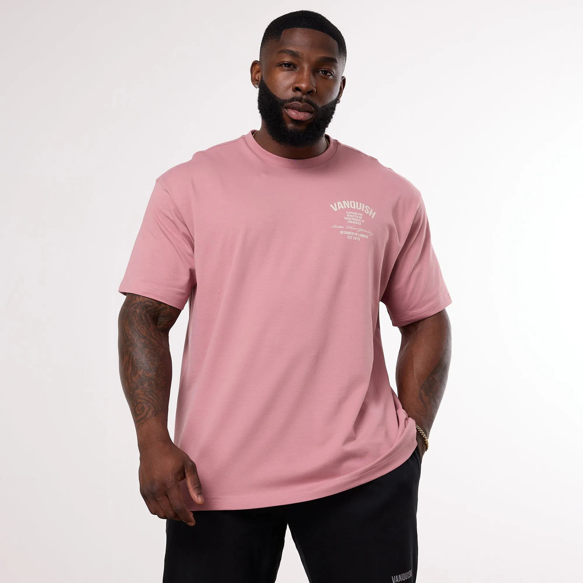 Vanquish TSP Pursuit Dusty Pink Oversized T Shirt