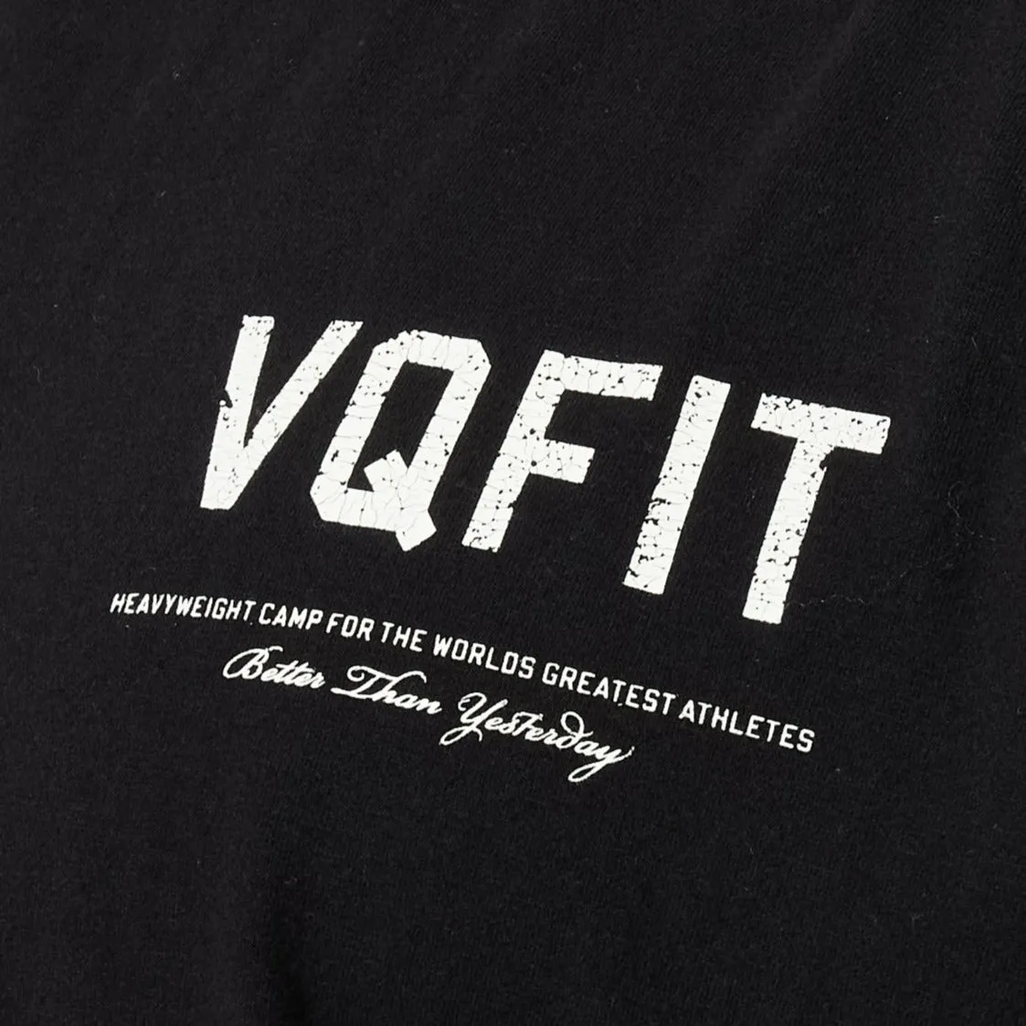 Vanquish VQFIT Distressed Print Black Oversized T Shirt