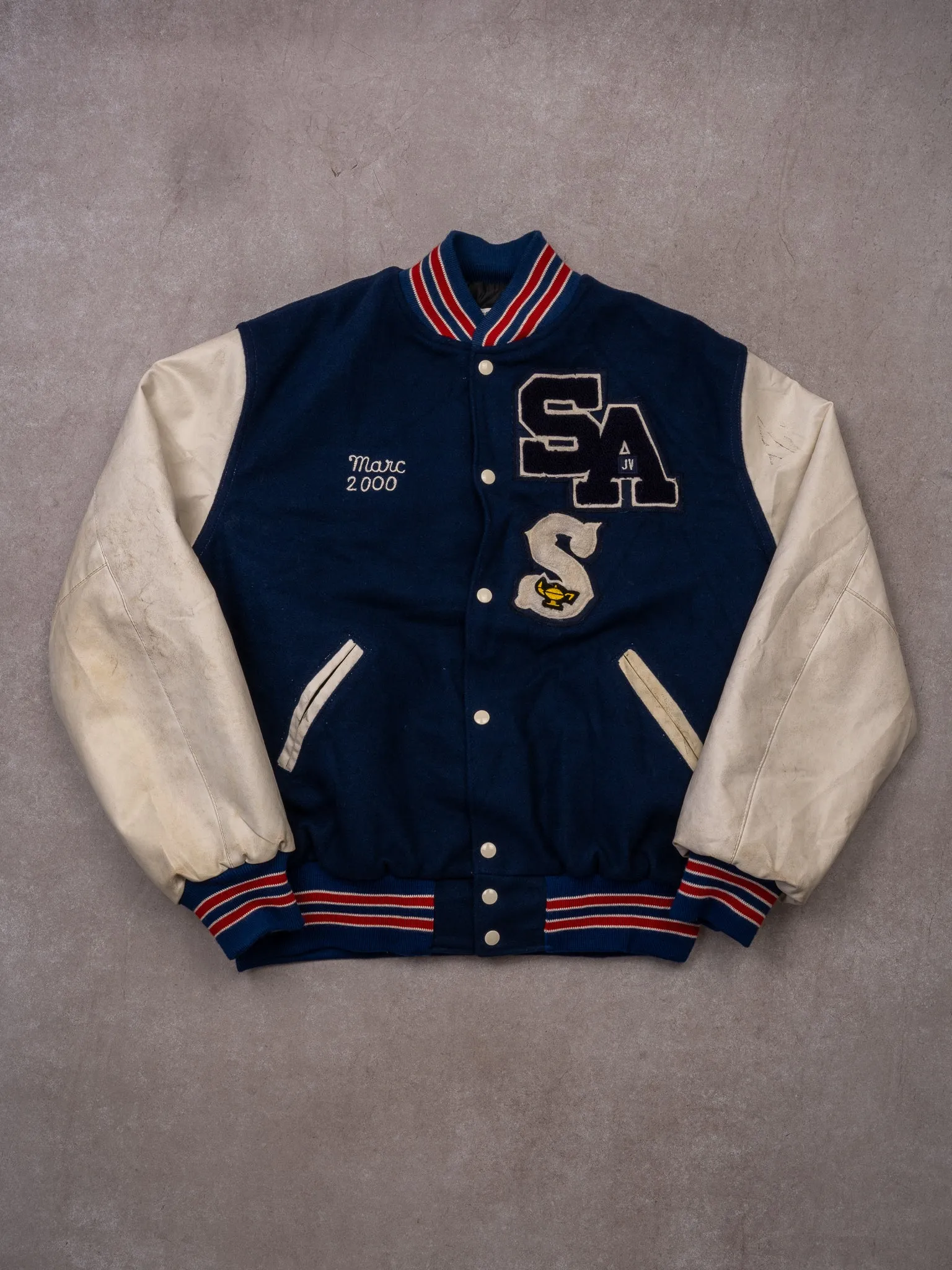 Vintage '00 Shaller Area Track Varsity Jacket (L)