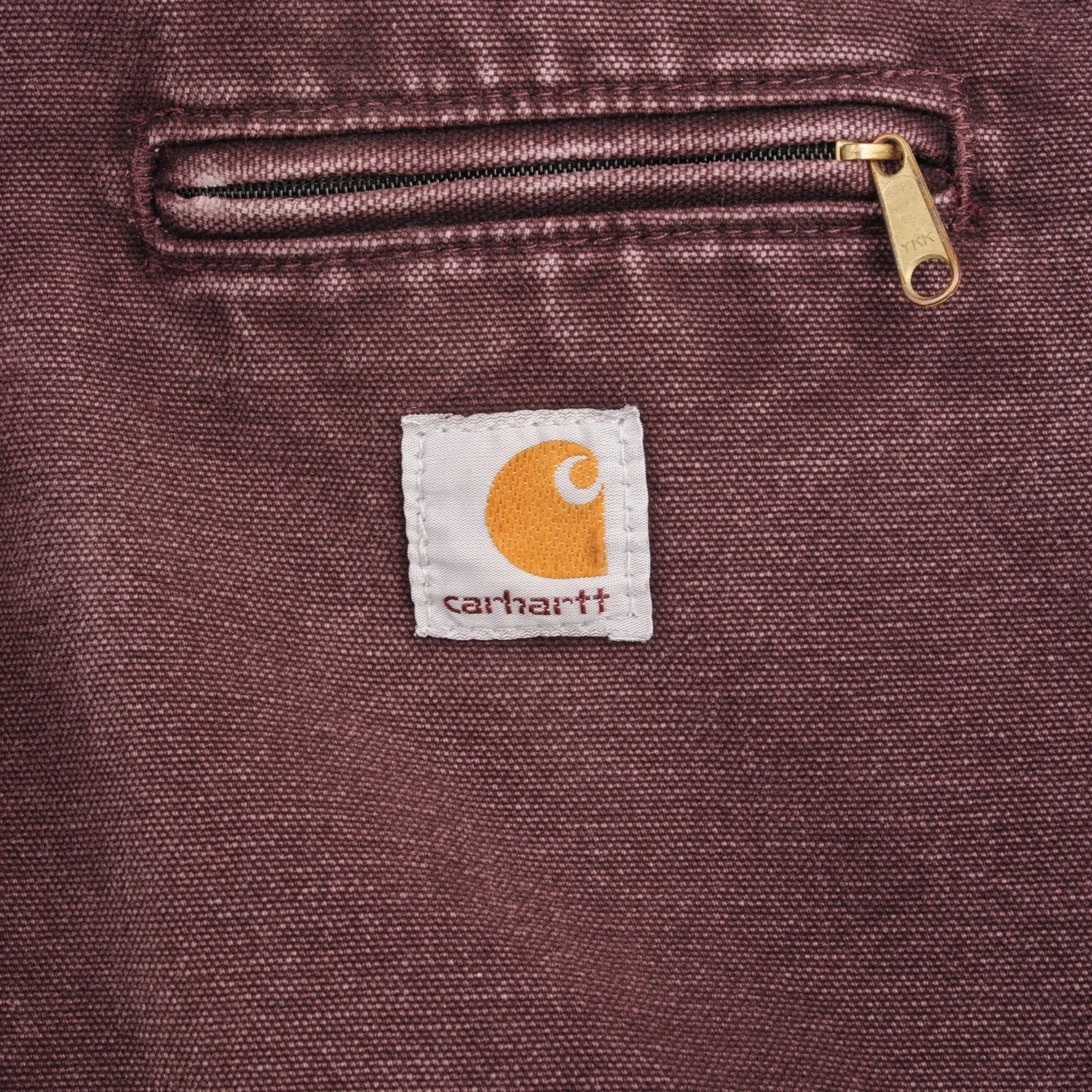 VINTAGE CARHARTT PURPLE SHERPA LINED WOMAN ACTIVE JACKET WJ141DWN SIZE MEDIUM