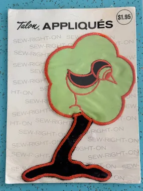 Vintage New Old Stock OVERSIZE Tree Appliqué