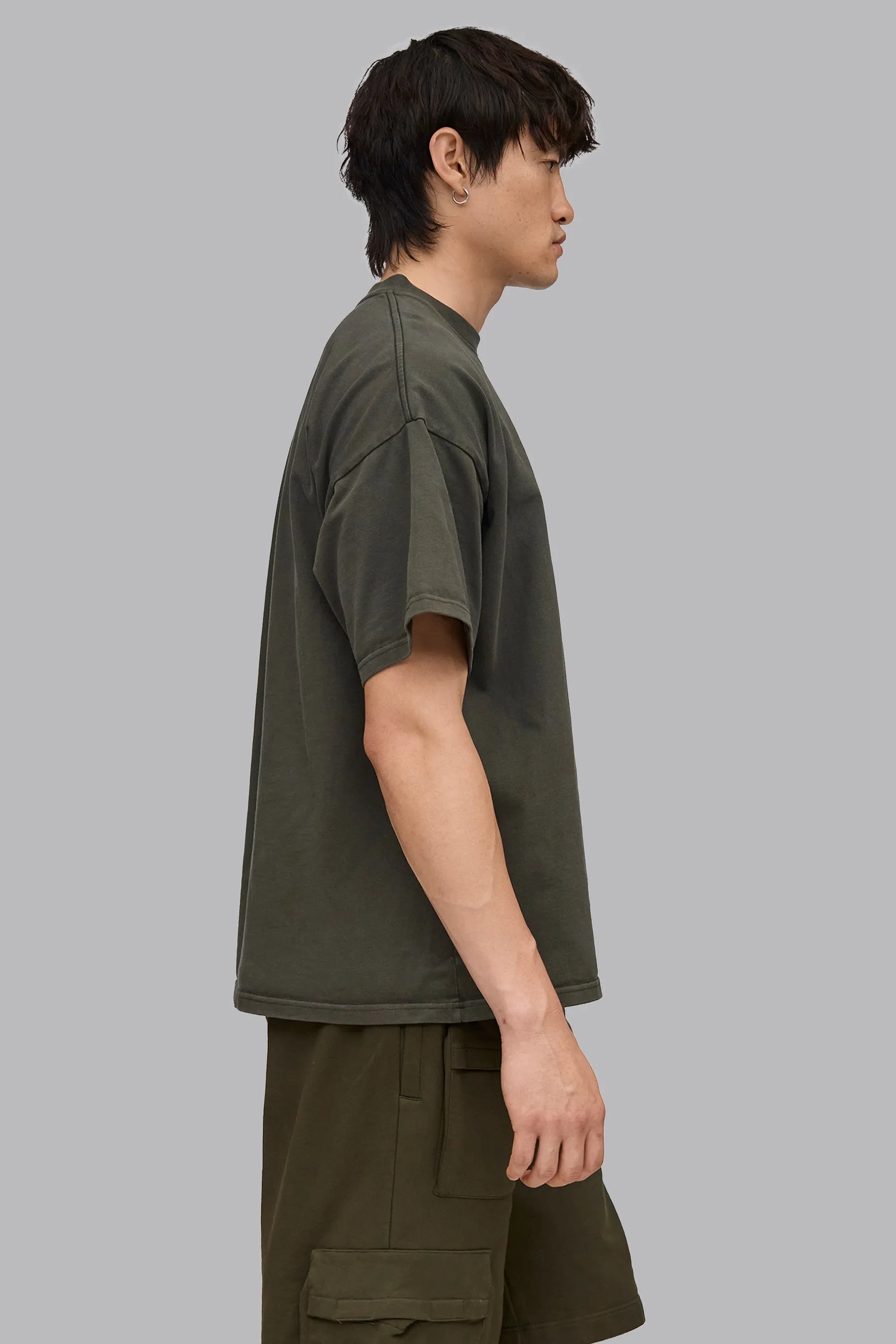 V_LYFE370 BOXY T-SHIRT - Khaki