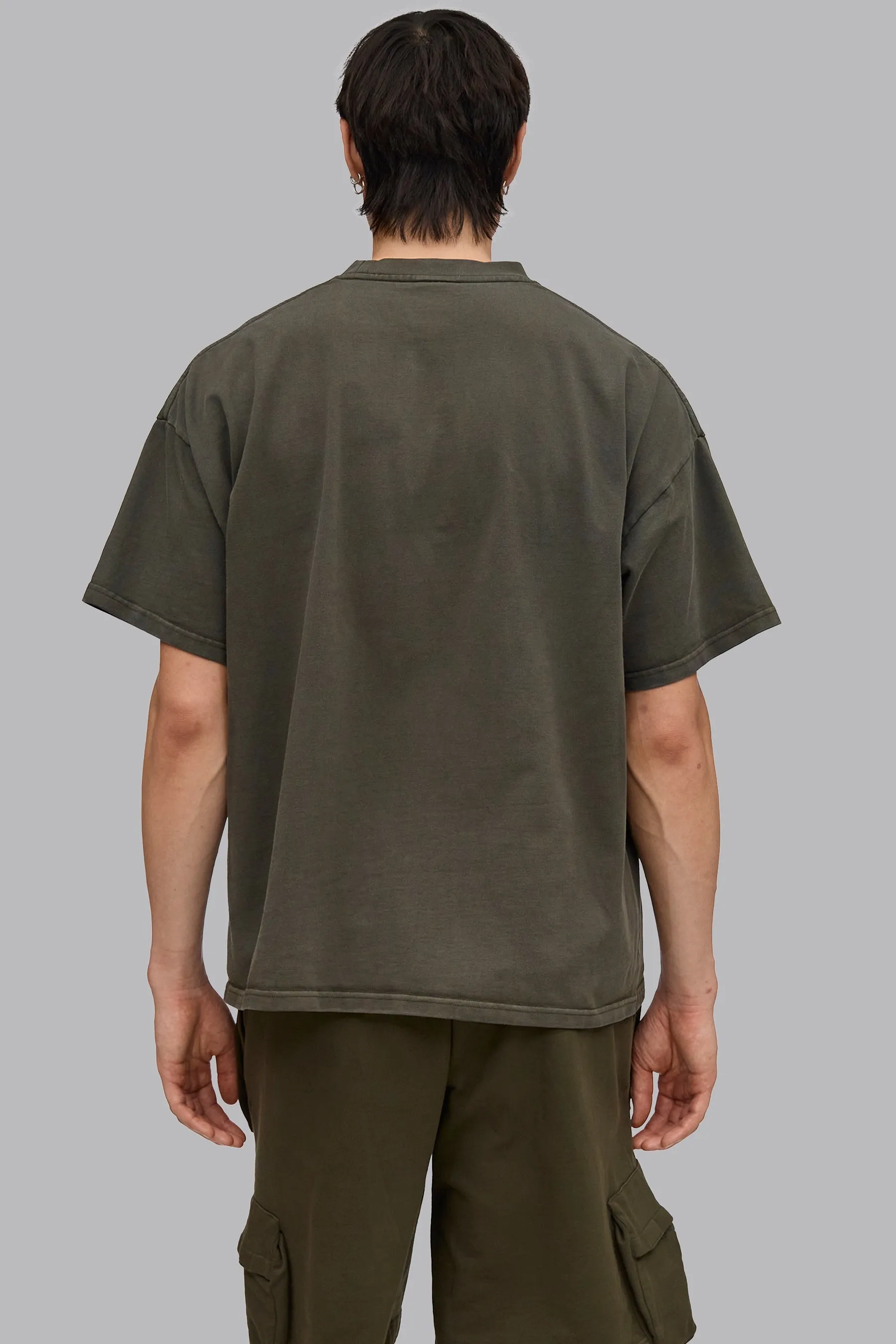 V_LYFE370 BOXY T-SHIRT - Khaki