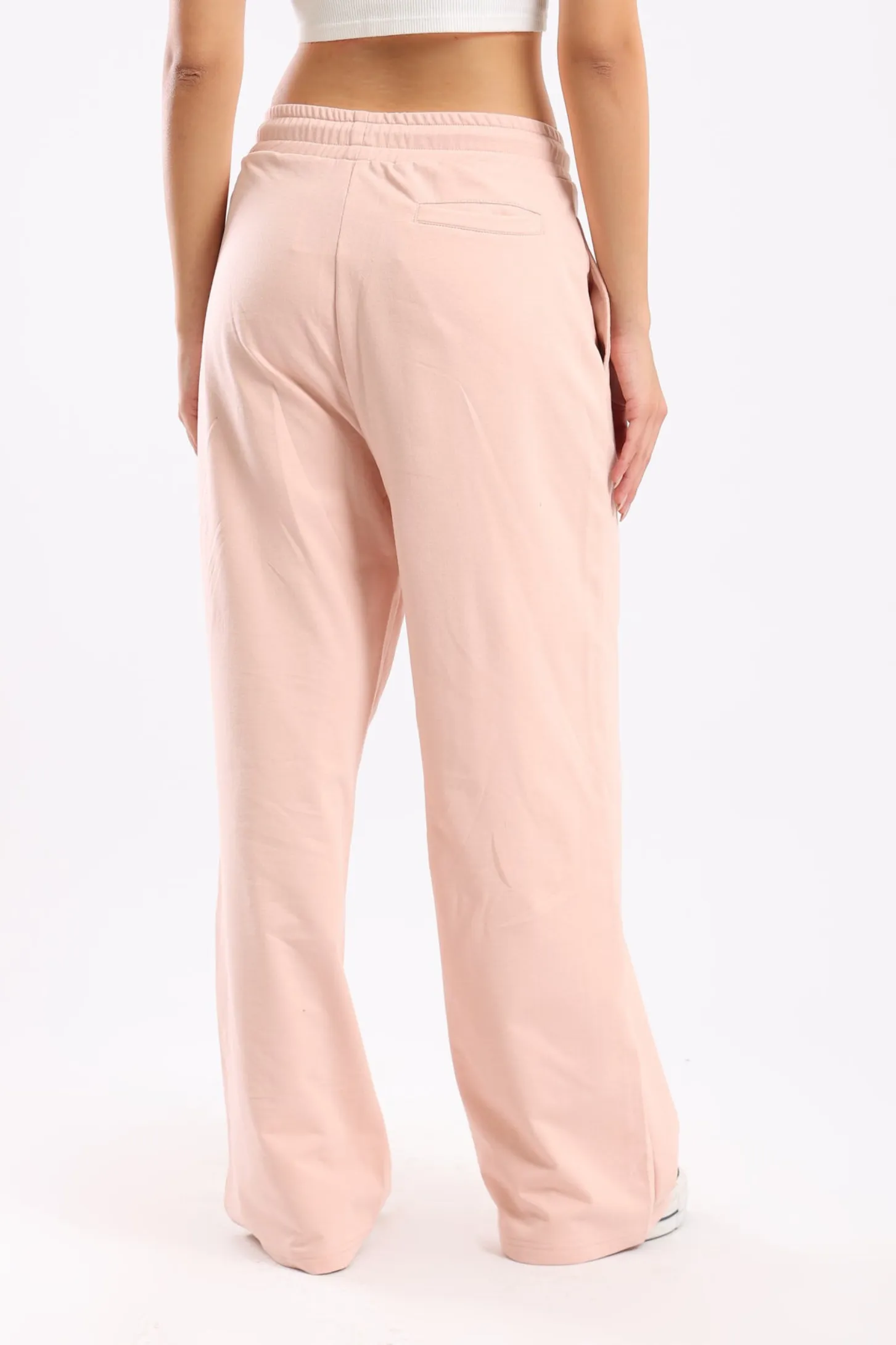 WIDE LEG JOGGERS - BLUSH