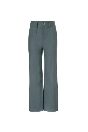 WIDE LEG WORKERS PANTS SUMMER BLUE