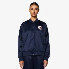 womens sergio tacchini miss angela bomber jacket (maritime blue)