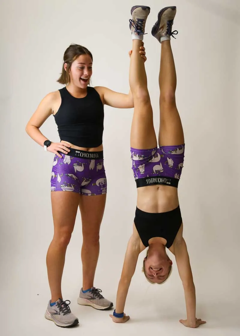 Women's Sloths 3" Compression Shorts